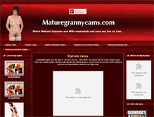 Tablet Screenshot of maturegrannycams.com